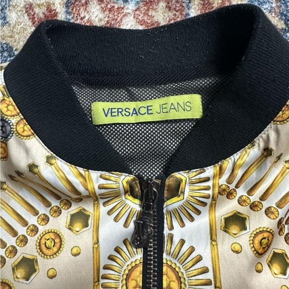 Versace Gold Chains Zip-up Light Jacket Medium - Picture 3 of 8